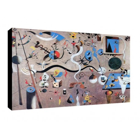 Bild Miro Art. 02 cm 50x70 Kostenloser Transport Druck auf Leinwand das gemalde ist fertig zum aufhangen