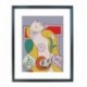 Quadro Picasso cod. 08  cm. 40x50 pronto da appendere con passepartout  comprensivo di cornice, gancio e plexiglass