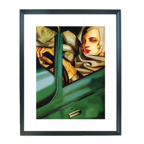 Quadro Lempicka cod. 03  cm. 40x50 pronto da appendere con passepartout  comprensivo di cornice, gancio e plexiglass