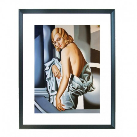 Quadro Lempicka cod. 05  cm. 40x50 pronto da appendere con passepartout  comprensivo di cornice, gancio e plexiglass