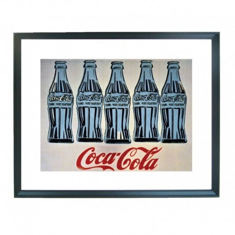 Quadro Andy Warhol cod. 32  cm. 40x50 pronto da appendere con passepartout  comprensivo di cornice, gancio e plexiglass