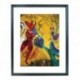 Quadro Chagall cod. 09 cm. 40x50 pronto da appendere con passepartout  comprensivo di cornice, gancio e plexiglass