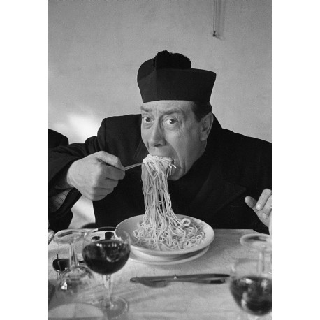 Poster  Mangiaspaghetti Art. 56 Don Camillo cm 35x50 Stampe Falsi d'Autore Affiche Plakat Fine Art