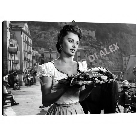 Plakat Iss Spaghetti Art. 10 Sofia Loren cm 35x50 Poster  Mangiaspaghetti Falsi d'Autore Affiche Plakat Fine Art