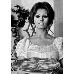 Plakat Iss Spaghetti Art. 35 Sofia Loren cm 35x50 Poster  Mangiaspaghetti Falsi d'Autore Affiche Plakat Fine Art