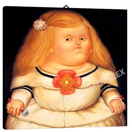 Quadro Botero Art. 02 cm 35x50 Il bagno Trasporto Gratis intelaiato pronto da appendere Stampa su tela Canvas