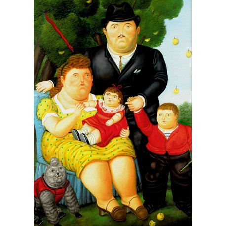 Poster Botero Art. 14 la famiglia cm 35x50 Stampa Falsi d'Autore Affiche Plakat Fine Art