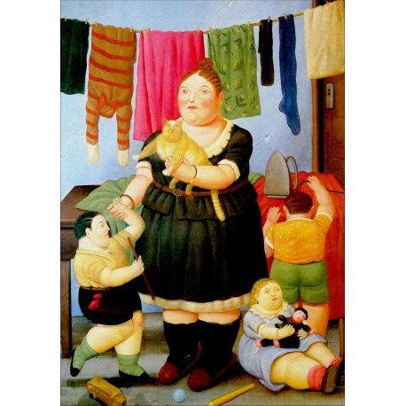 Poster Botero Art. 16 la vedova cm 35x50 Stampa Falsi d'Autore Affiche Plakat Fine Art