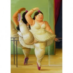 Poster Botero Art. 23a danzatrice alla sbarra cm 35x50 Stampa Falsi d'Autore Affiche Plakat Fine Art