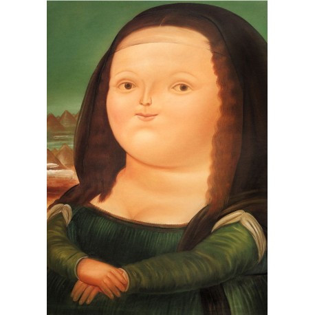 Poster Botero Art. 26 Mon Lisa cm 35x50 Stampa Falsi d'Autore Affiche Plakat Fine Art