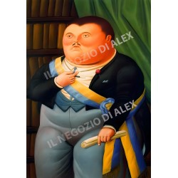 Poster Botero Art. 82 il Presidente. cm 35x50 Stampa Falsi d'Autore Affiche Plakat Fine Art