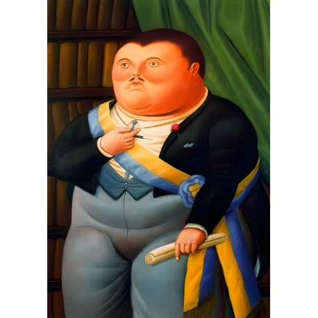 Poster Botero Art. 82 il Presidente. cm 50x70 Stampa Falsi d'Autore Affiche Plakat Fine Art